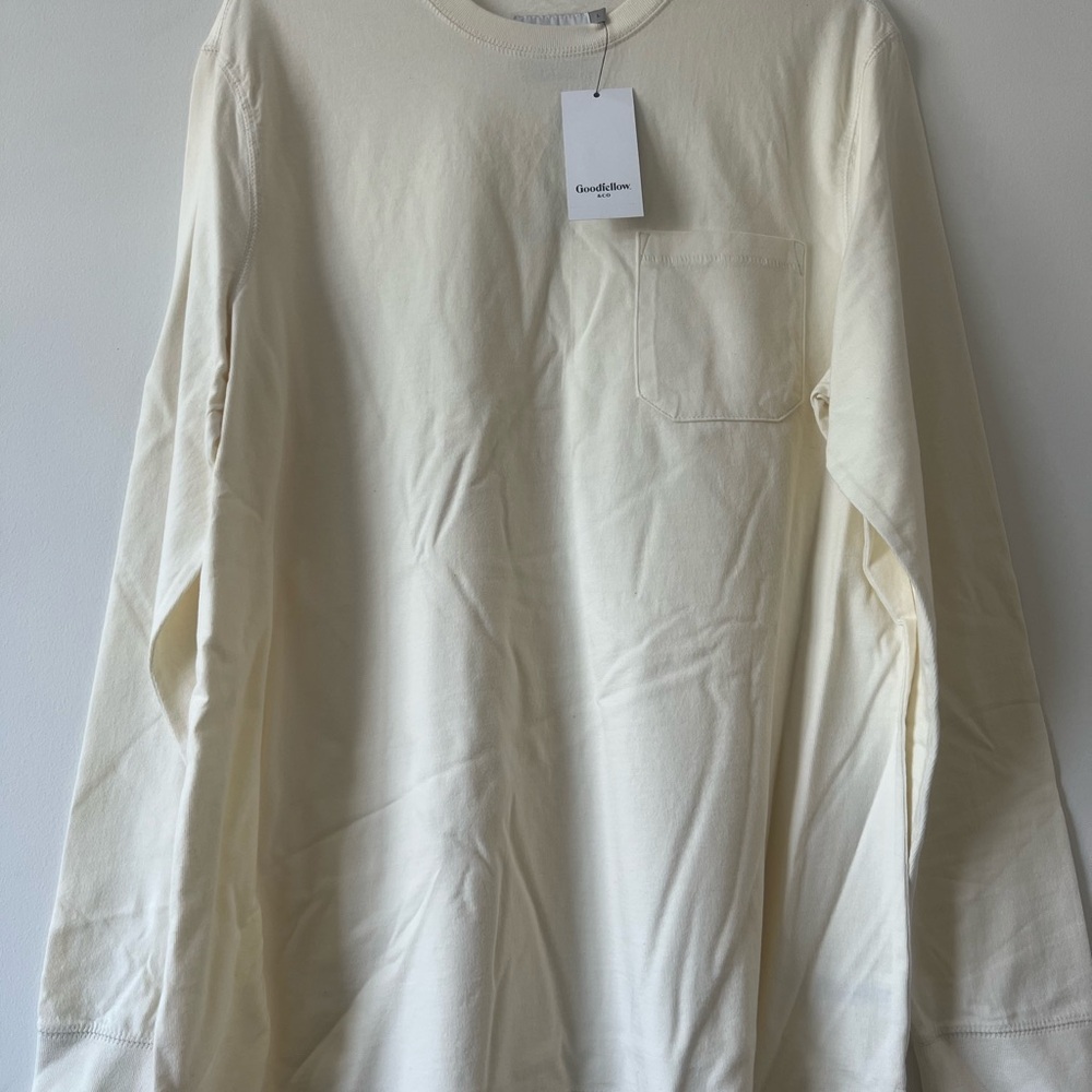 Target Cream Long Sleeve Tee Classic Design